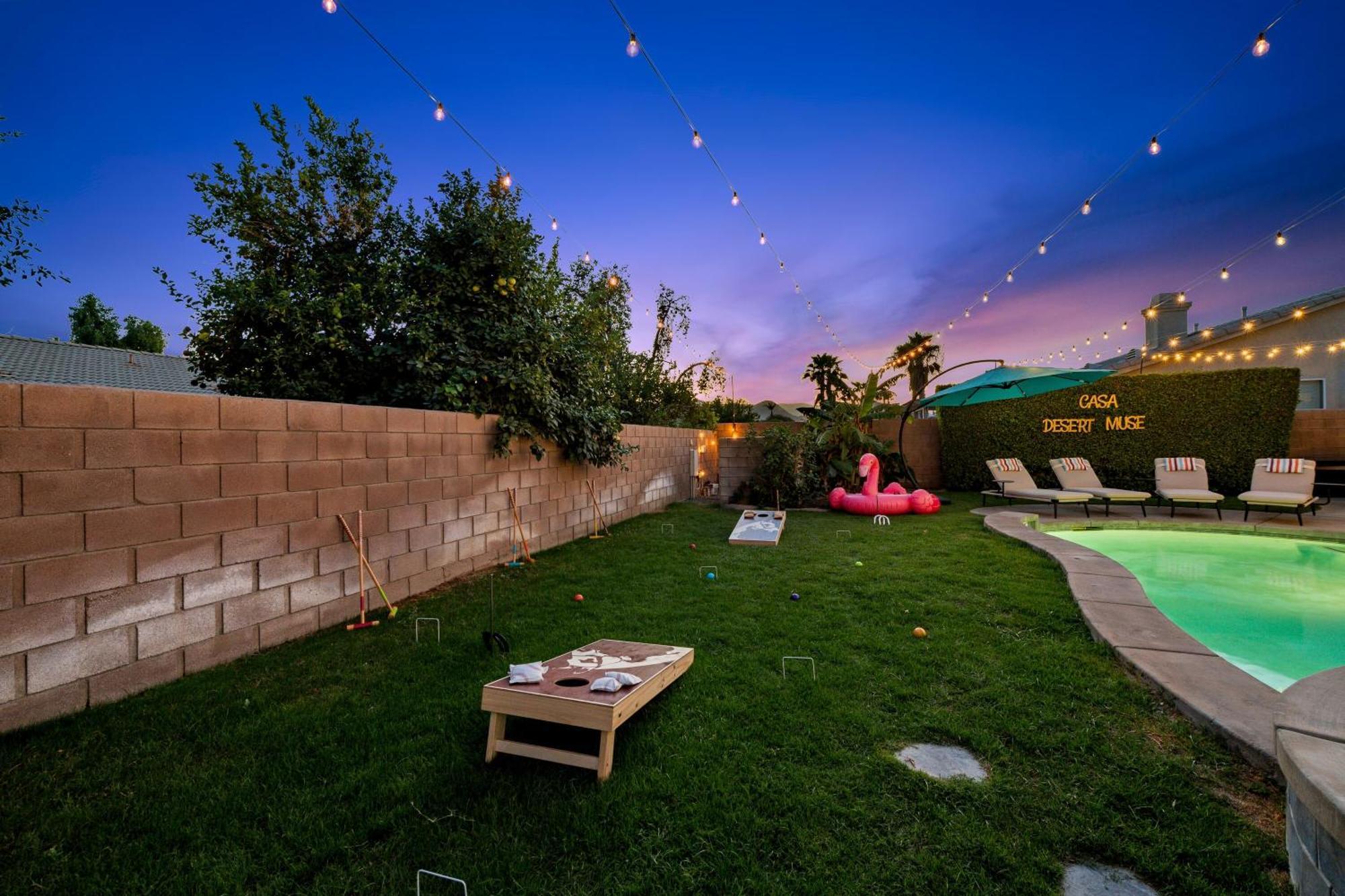 Casa Desert Muse With Heated Pool Spa Firepit Mini Golf And Games อินดิโอ ภายนอก รูปภาพ