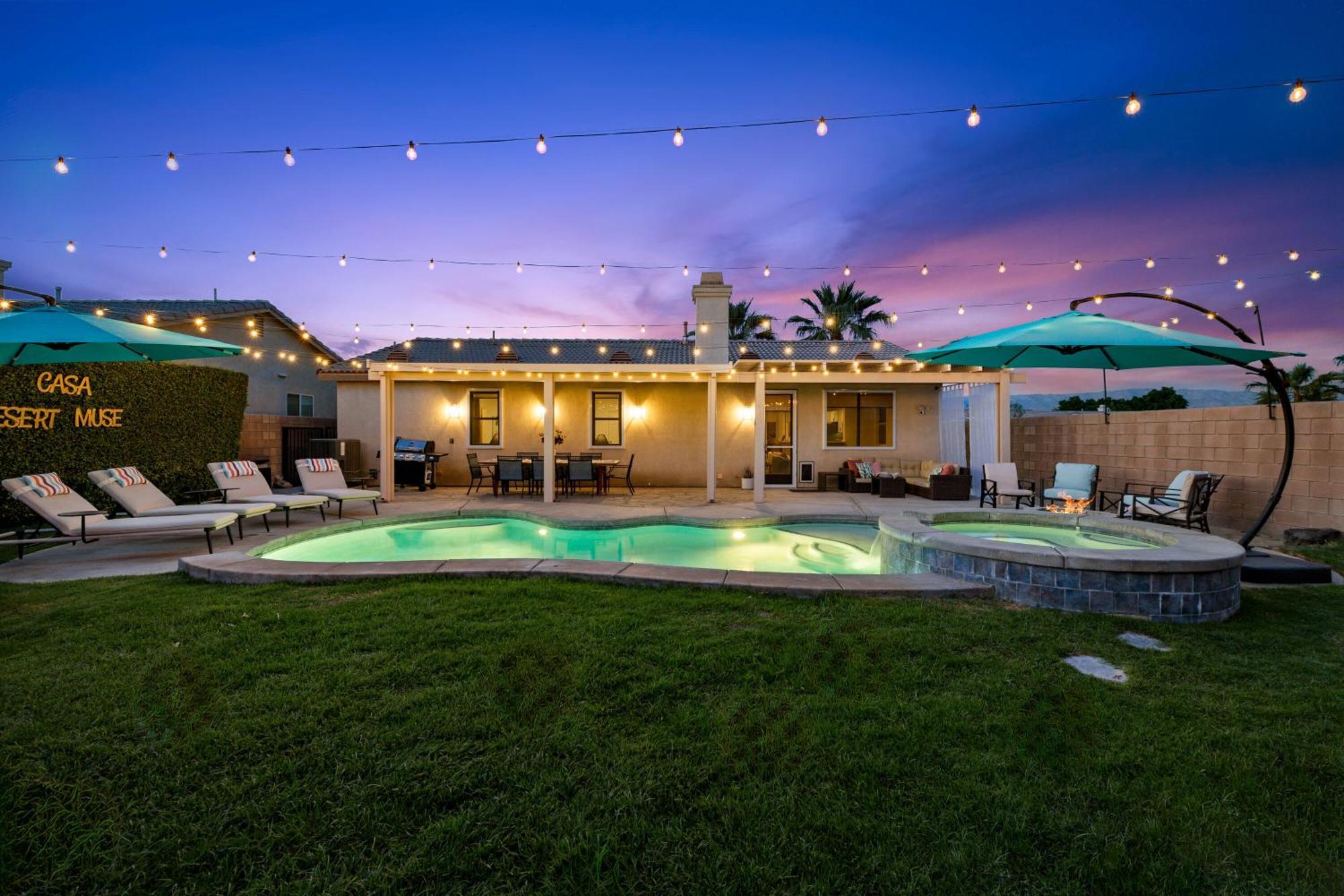 Casa Desert Muse With Heated Pool Spa Firepit Mini Golf And Games อินดิโอ ภายนอก รูปภาพ